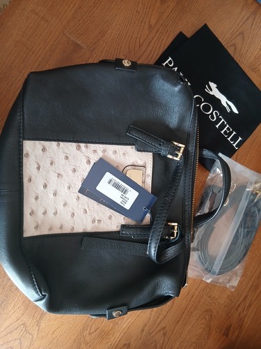 Paul costelloe black leather - costelloe,