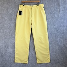Ping Golf Trousers Mens W 36" L 31" Yellow Regular Straight Leg with Tee