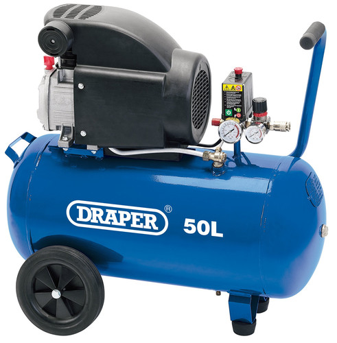 Draper air compressor 50lt 2hp - air,