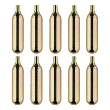 10PCS CO2 Canister Non Threaded Cartridge 12g Inflator Gas For Bike Tyre