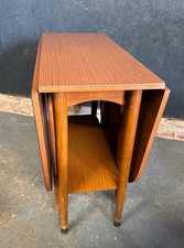 Mid-Century Drop Leaf Table Formica Kitchen Dining Table.