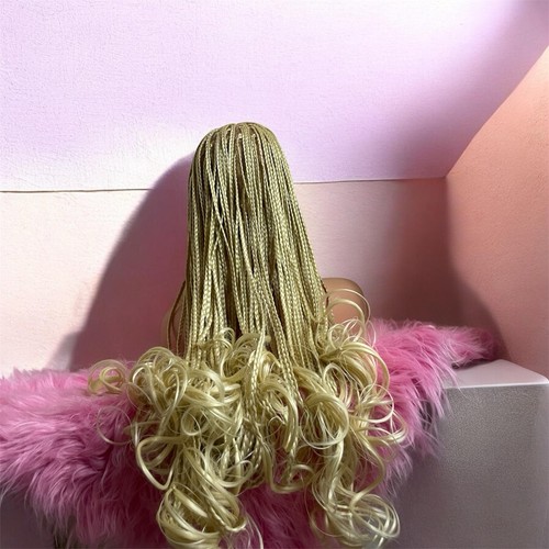 Golden blonde cornrows braid - golden,