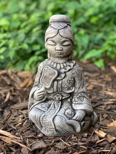 Concrete chinese woman figure