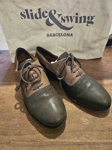 Mens leather slide swing - &,