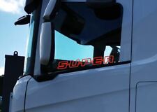 Scania SUPER Window Stickers . Set of 2 . Inside or outside in loads of colours