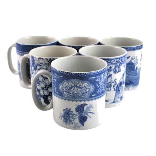 Spode blue room set six - room, of