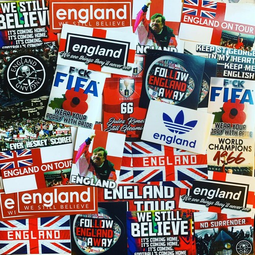 100 england ultra stickers - x,