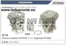 544119902 Cylinder and Piston Kit Husqvarna 445 445E 450 450E Chainsaw Ø 44