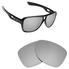 Hawkry Polarized Replacement Lenses for-Oakley Dispatch 2 Silver Titanium