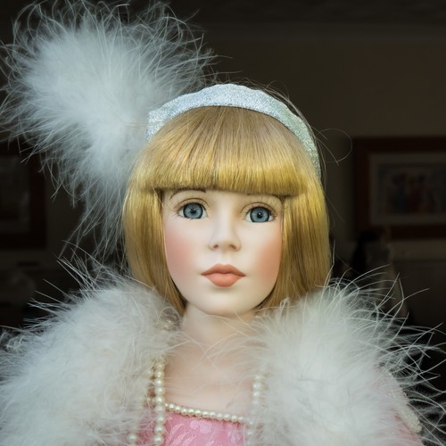 1920 style porcelain doll - 1920's,
