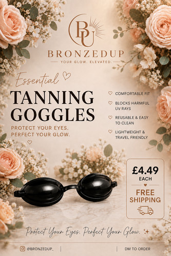 Bronzed sunbed protection - up,