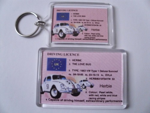 Herbie car love - love, keyring