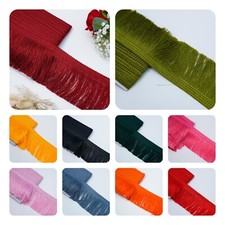 2Y 4 IN Silky Feather Fringe Trimming Braid Wedding Embellish Lace Sewing Ribbon