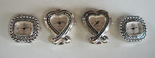 Set silver finish heart - set,
