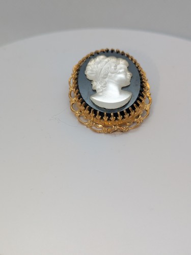Vintage cut glass cameo - vintage,