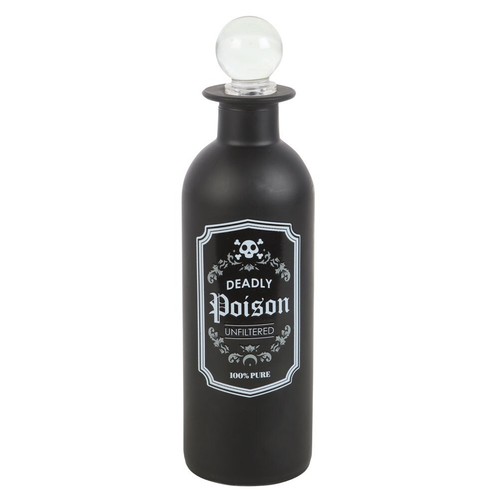 Decorative black glass potion - decorative,