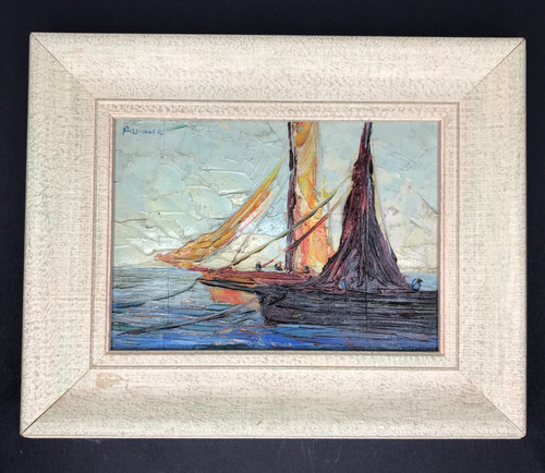 Fishing boats signed bissinger - fishing,