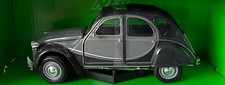Citroen 2CV 6 Charleston 1982 in grey and black, 1:24 scale model from Welly
