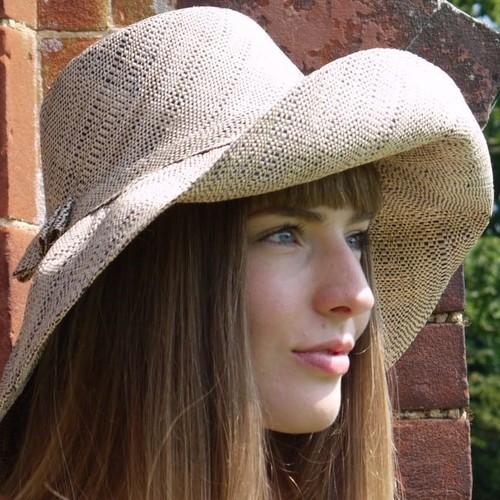 Raffia sun hat 12cm - sun, wide