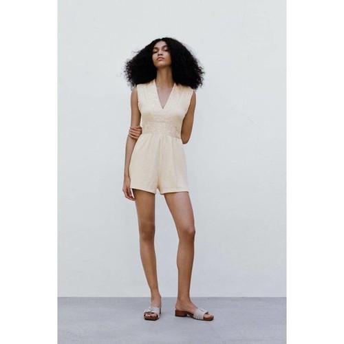 Zara guipure jumpsuit size - zara,
