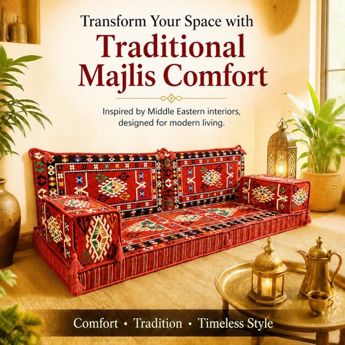 Bohemian style floor - bohemian, pillows