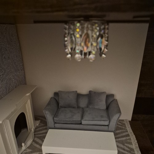 Dolls house crystal ceiling - dolls,