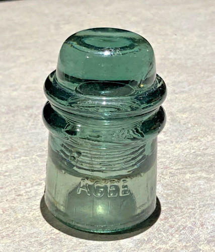 Vintage green purple glass - green,