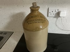 Beaumont Brothers Huddersfield Pearson + Co Chesterfield Stoneware Flagon 1.5 G