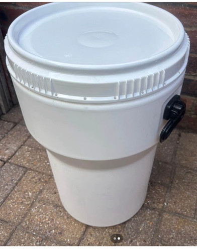 Litre plastic blue open top - blue,