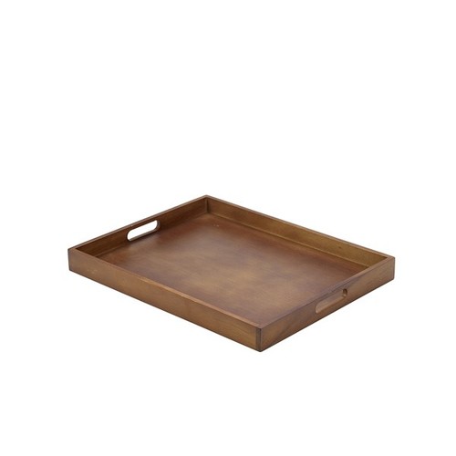 Tray black acacia - tray, wood