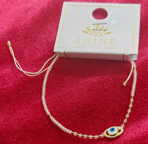 Shine adjustable pink beaded - shine,