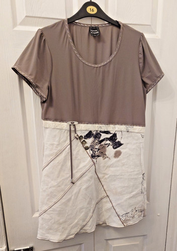 Pause cafe women top - taupe, &
