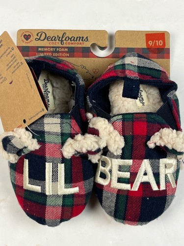 Dearfoams lil bear plaid - bear,