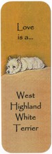 WEST HIGHLAND WHITE TERRIER WESTIE BEAUTIFUL DOG BOOKMARK GREAT GIFT
