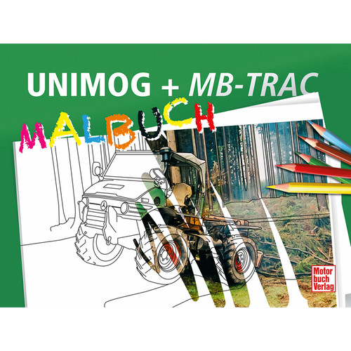 Unimog trac malbuch - unimog, +