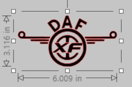 Daf wheel logo sticker decal - wheel,