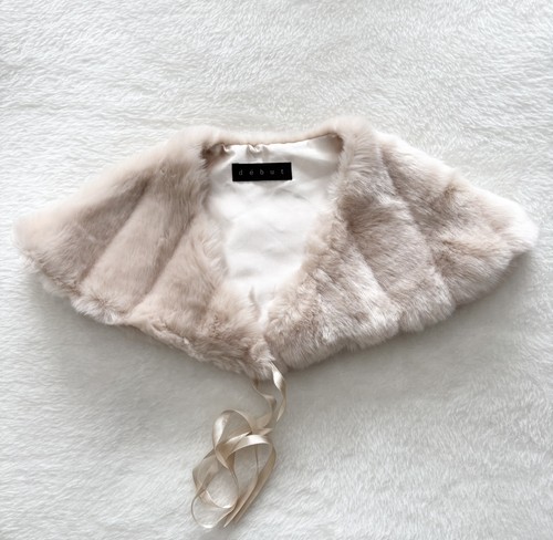 Debut faux fur capelet - fur,