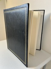 Vintage Retro Self Adhesive Refillable Blue Large Photo Album 11x9x 2.5”