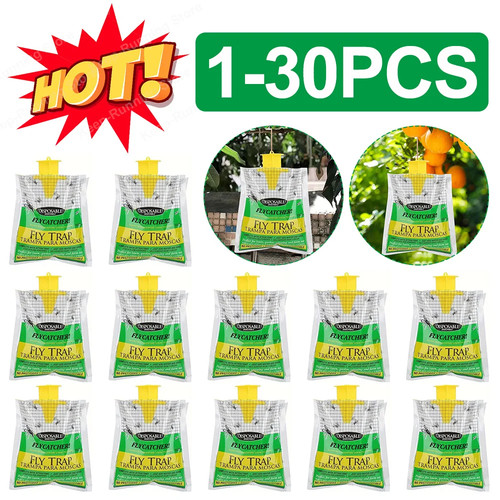 Disposable hanging fly trap - hanging,