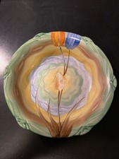 Empire England Shelton Ivory 1941 Hand Painted Bowl Floral Tulips Vintage