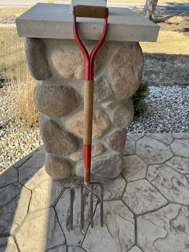 Vintage prong hay pitch - 4,