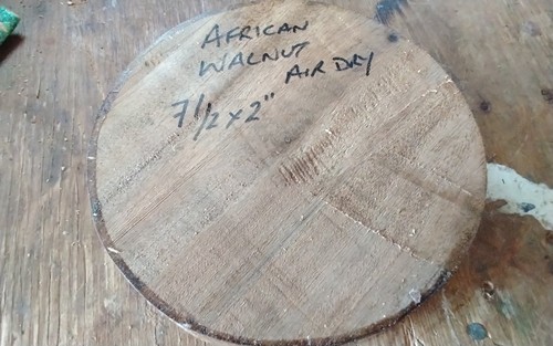 African walnut bowl - african, blank