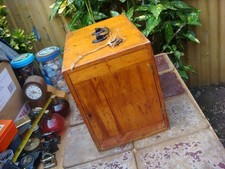 Vintage Old Antique Empty  Wooden Case For Sewing Machine Wilcox Willcox & Gibbs