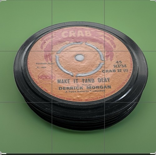 Reggae vinyl record coasters - reggae,