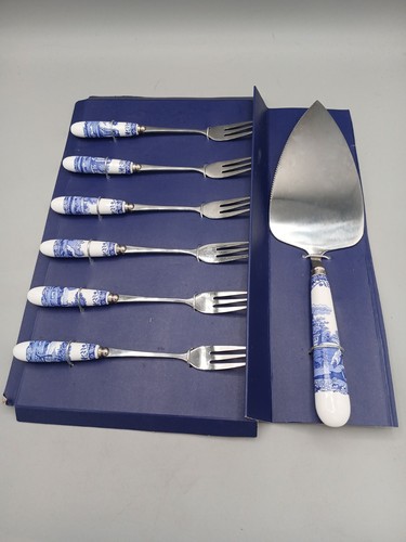 Spode blue white forks - spode,