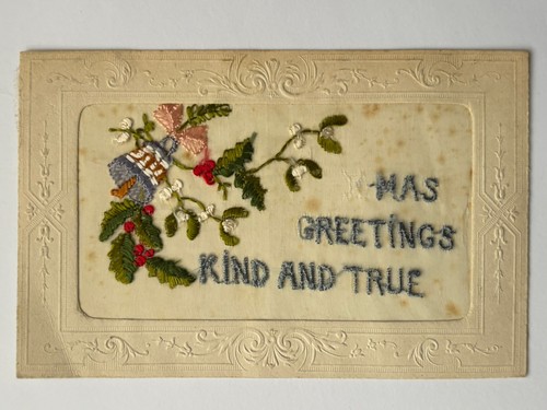 Ww1 military silk embroidery - military,