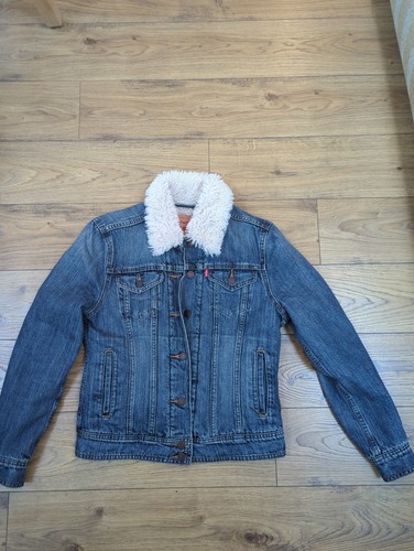 Blue levi jacket with - blue,