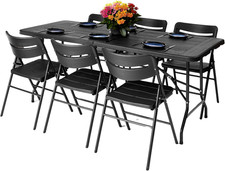 6ft Foldable Table & 6 Chairs