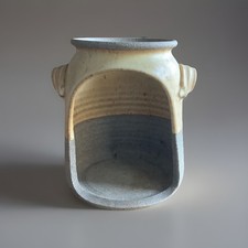 Mini Chiminea Clay Tabletop Pottery Fireplace Candle Votive Holder 7.25” Tall