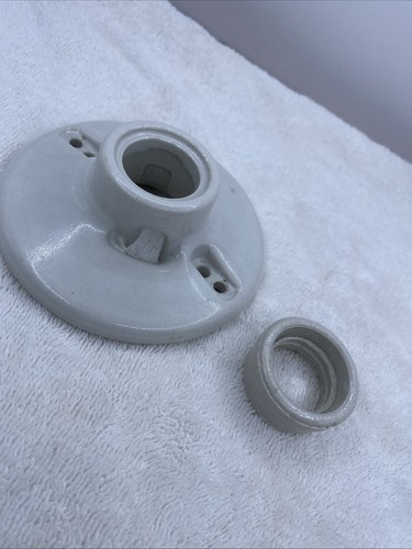 Vtg leviton ceramic porcelain - leviton,